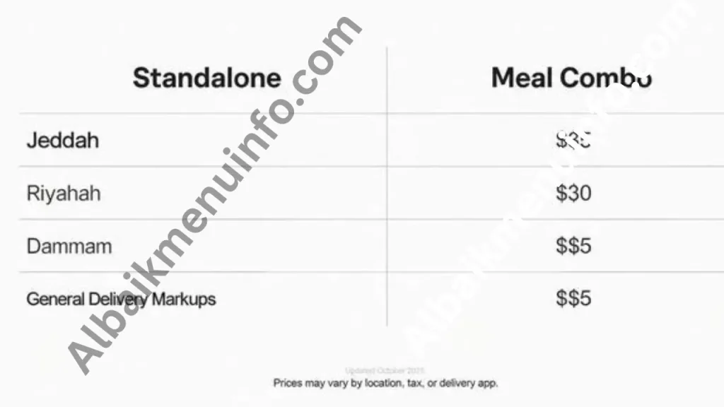 جدول أسعار البيك بيج بايك