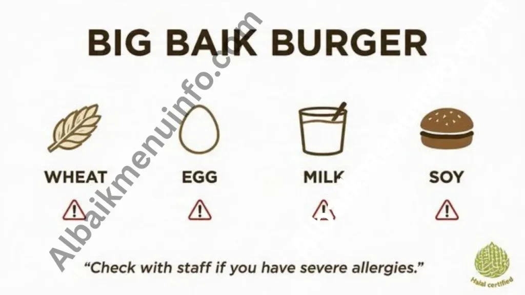 معلومات الحساسية والملاحظات الغذائية