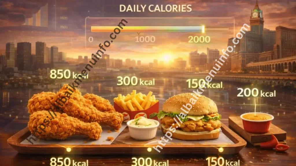 دليل السعرات الحرارية البيك