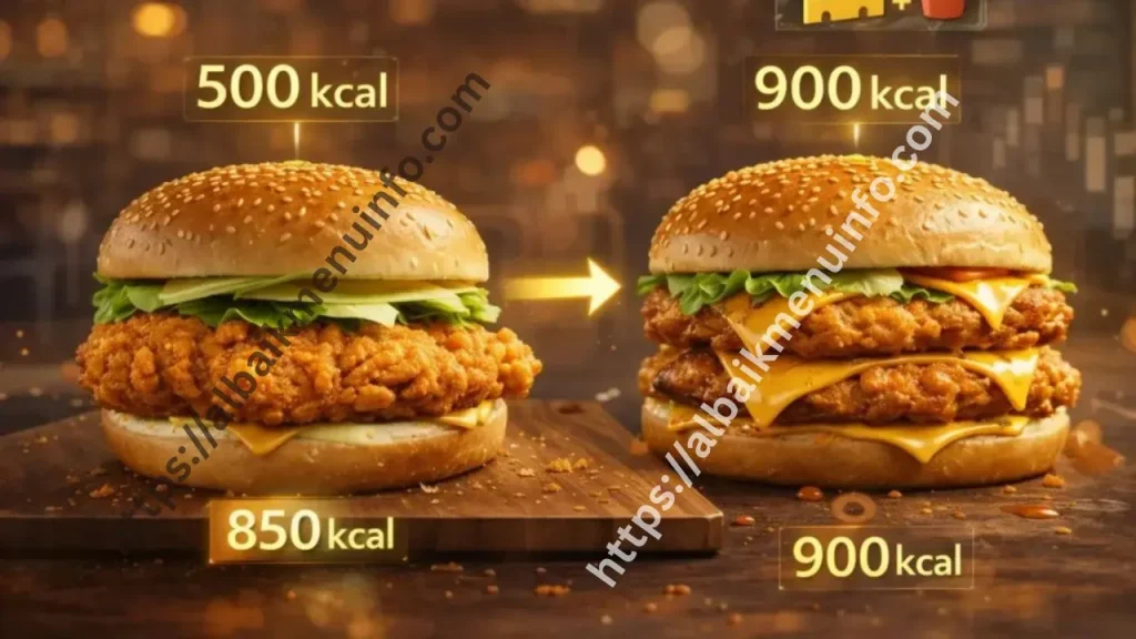 سندويشات وبرغر البيك دليل السعرات الحرارية