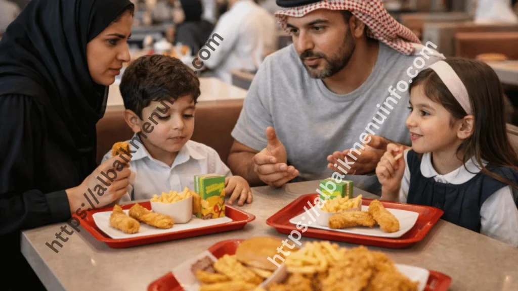 خيارات وجبات الأطفال البيك