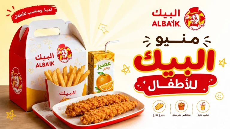 منيو البيك للأطفال