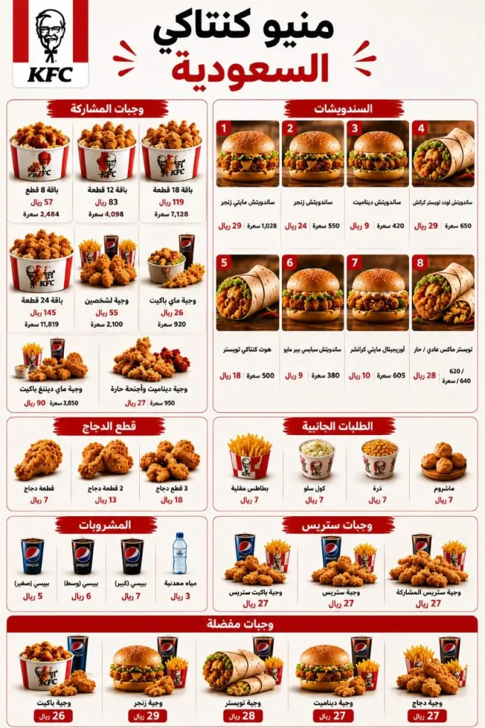 منيو كنتاكي